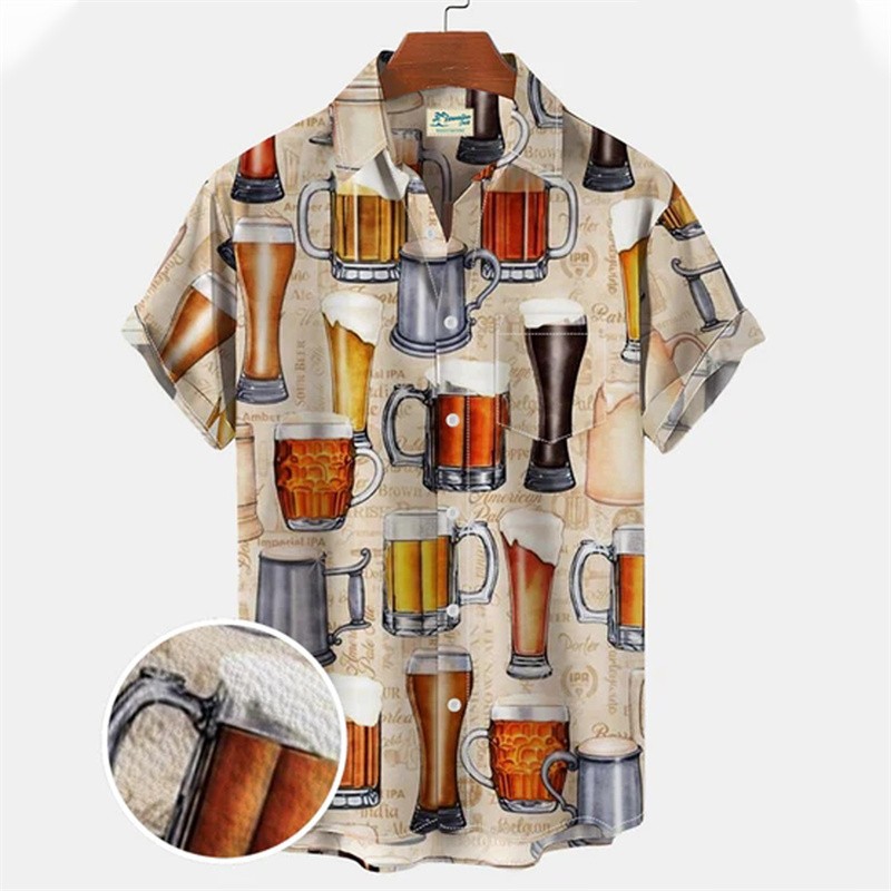 Summer Clothing Recommendations - Hawaiiaans Casual Gebloemd Herenbier 3d Bedrukt