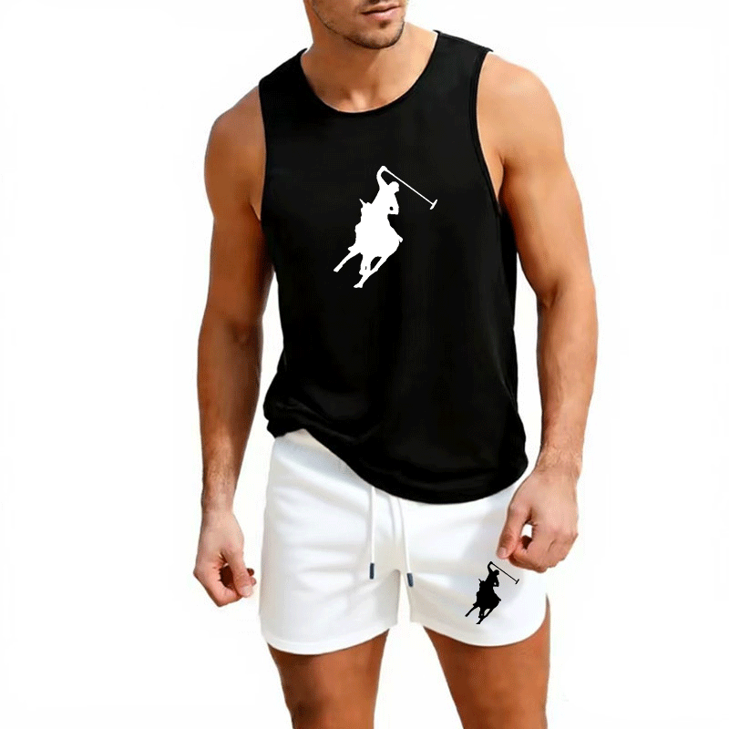 Summer Outdoor Clothing - Europese Heren Zomer Vest en Shorts