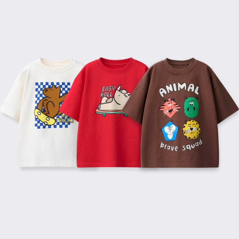 Summer Clothing Baby Boy - Bedrukt cartoon T-shirt voor kinderkleding Zomerkostuum