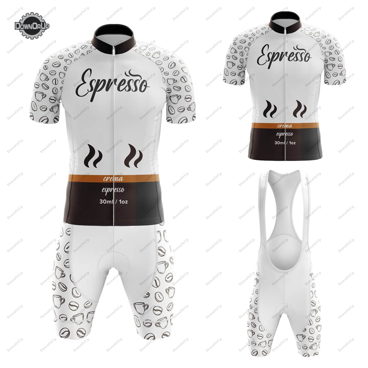 Summer Clothing List - Koffie Lijst Espresso Wielertrui Set voor