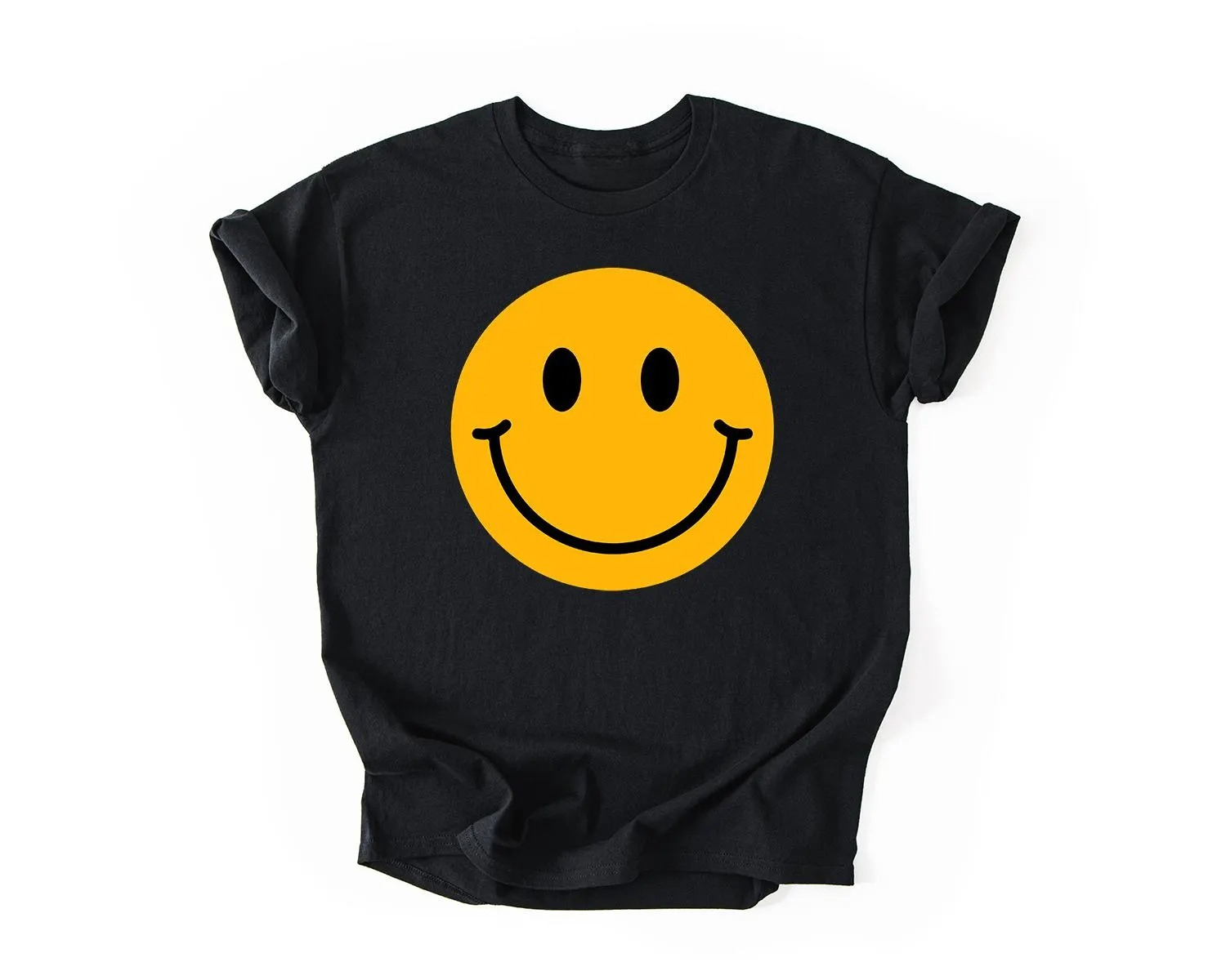 Summer Clothing Vibes - T-shirt met smiley-gezicht, shirt met vrolijk