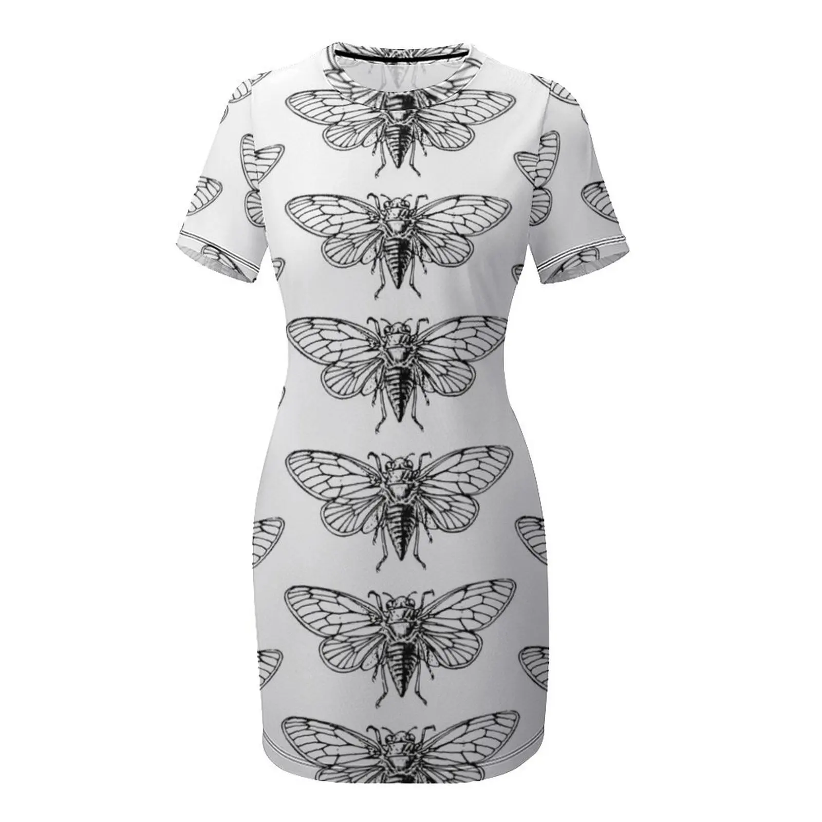 Vintage Cicada Tekening Korte  - Summer Clothing Drawing recensie en prijs