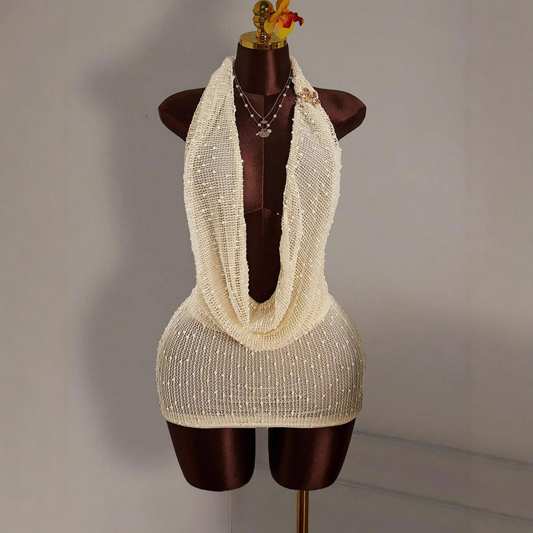 Gebreide bodycon mini-jurk Dam - Summer Clothing Drawing recensie en prijs