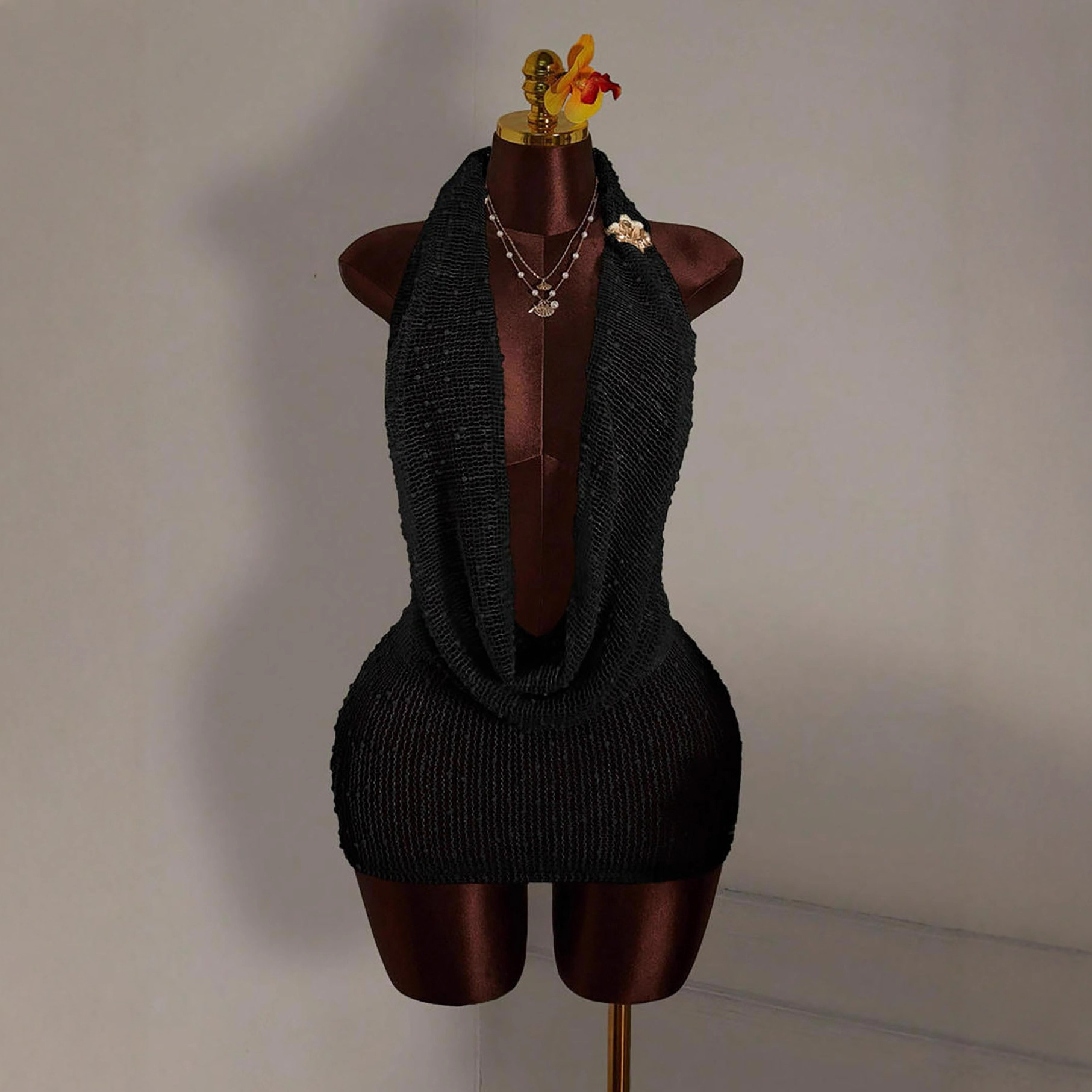 Gebreide bodycon mini-jurk Dam - Summer Clothing Drawing recensie en prijs