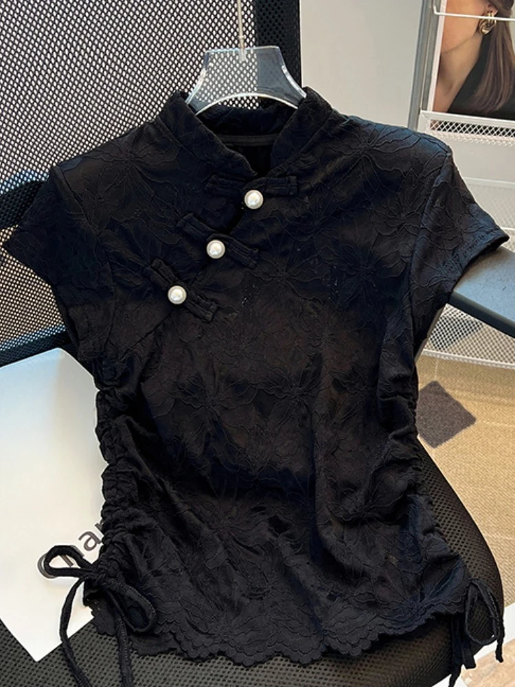Chinese Styl Shirts Stand Hals - Summer Clothing Drawing recensie en prijs