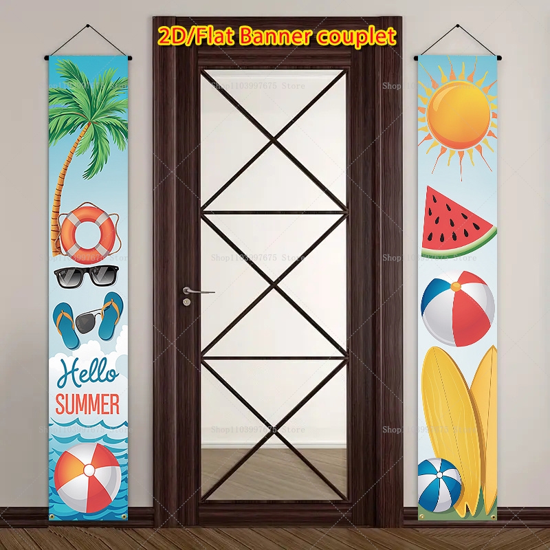 2D Hallo Zomer Tropische Bloem - Summer Clothing Banner recensie en prijs