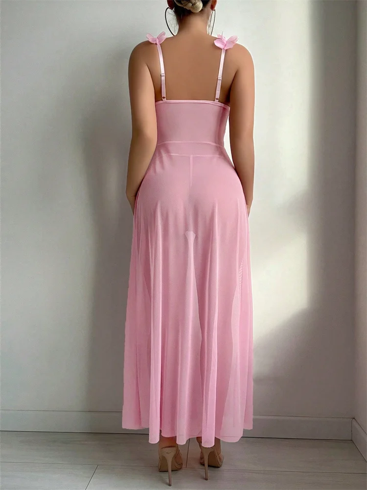 Roze bloemen sexy nachtkleding - Summer Clothing Collection recensie en prijs